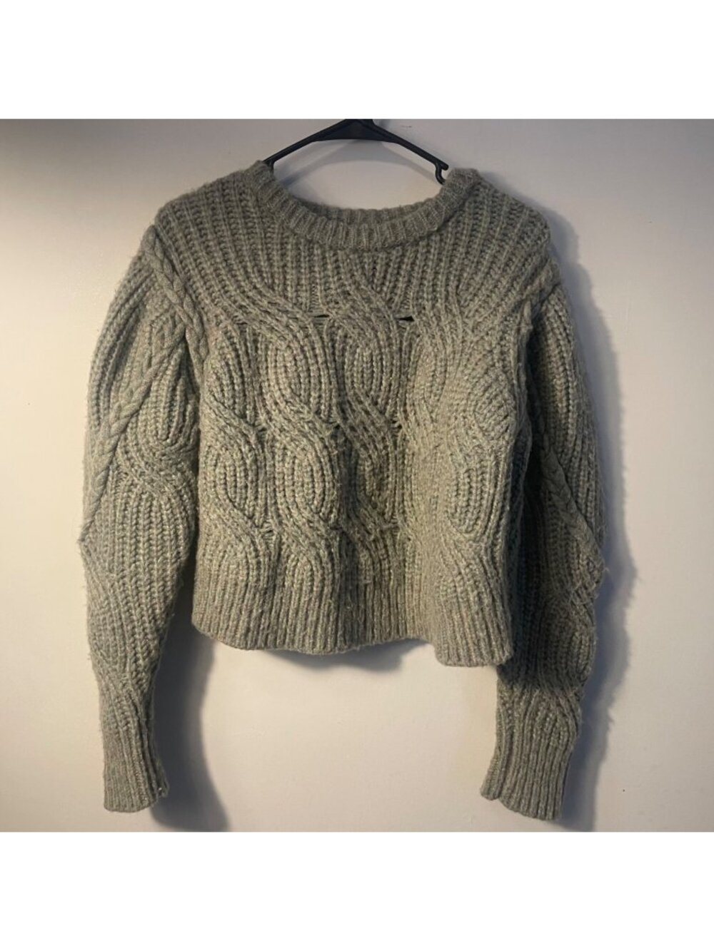 dh new york chunky cable knit sweater